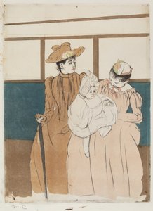 I Omnibussen af Mary Cassatt