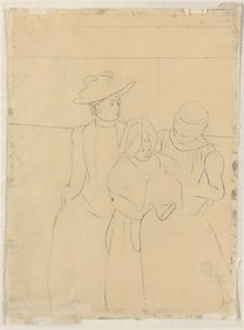 I Omnibus [verso] af Mary Cassatt