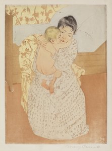 Moderlig kærtegn af Mary Cassatt