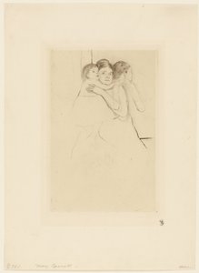 Mor Berthe Holder sit Barn af Mary Cassatt