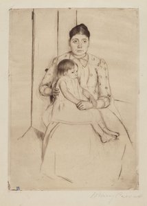 Hvile, c. 1890. af Mary Cassatt