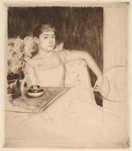 Te, c. 1890. af Mary Cassatt