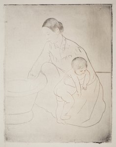 Badet af Mary Cassatt