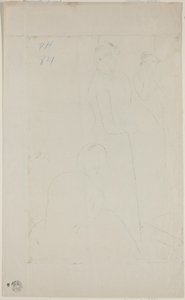 Monteringen [verso] af Mary Cassatt