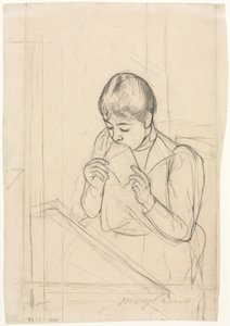 Brevet recto, Brevet verso, 1891. af Mary Cassatt