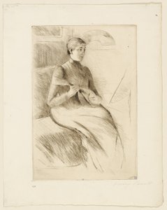 Mandolinspilleren af Mary Cassatt