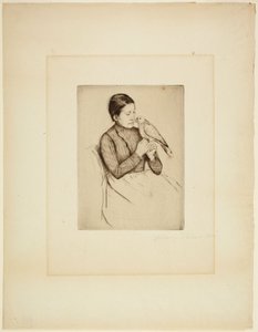 Papegøjen af Mary Cassatt