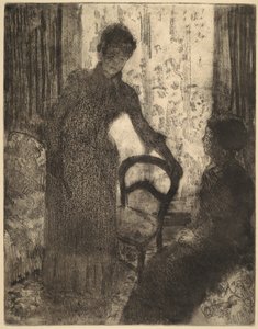 Den besøgende, ca. 1880. af Mary Cassatt