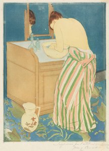 Badende kvinde af Mary Cassatt