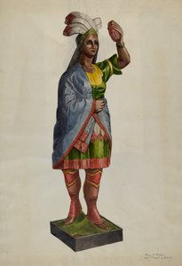 Cigarbutik Pocahontas, ca. 1939.