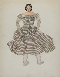 Dukke og kostume, ca. 1937. af Mary E Humes