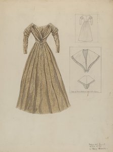 Kjole, c. 1937. af Mary E Humes