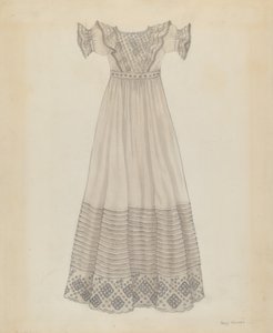 Spædbarnskjole, ca. 1936. af Mary E Humes