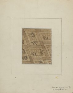 Materiale fra Kjole, ca. 1937. af Mary E Humes