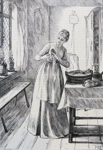 Illustration af husmor