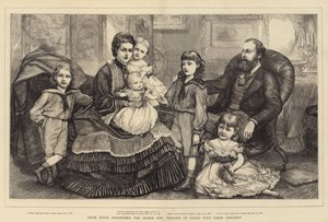 Deres Kongelige Højheder Prinsen og Prinsessen af Wales med deres børn