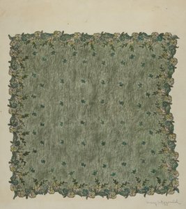 Aftenlommetørklæde, 19351942. af Mary Fitzgerald