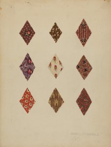 Quilt Patches, ca. 1937.