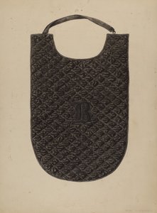 Quiltet brystbeskyttelse, ca. 1940.
