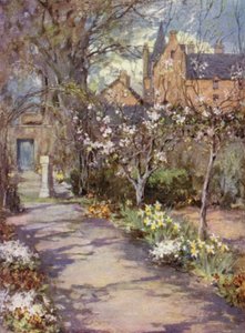 Scottish Gardens: Gartincaber (farve litho) af Mary Georgina Wade Wilson