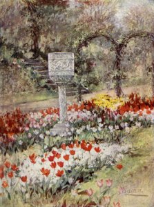 Scottish Gardens: South Bantaskine (farve litho)