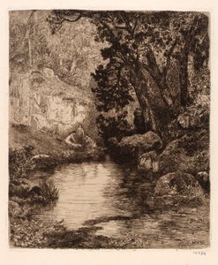 (Tre jomfruer ved floden) af Mary Nimmo Moran