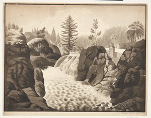 Norsk landskab af Mary Sophie Clarck