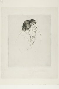 Peasant Mother and Child, ca. 1895 (koldnål på elfenbenspapir) af Mary Stevenson Cassatt
