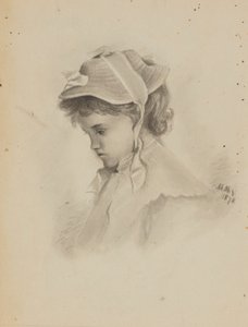 Uden titel (hovedet af et barn, der kigger ned) af Mary Vaux Walcott