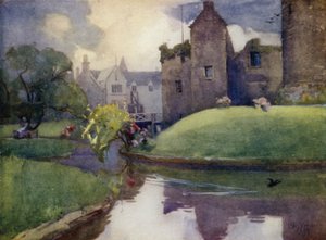 Rothesay Castle (farve litho)