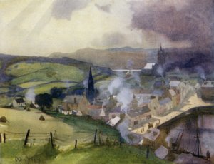 Tarbert, Loch Fyne (farve litho)