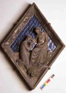 Penitence, reliefplade fra Campanile (marmor og keramik)