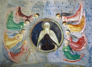 Gud Fader omgivet af engle. 1435 af Tommaso Masolino da Panicale