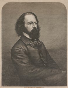 Portræt af Alfred, Lord Tennyson 1809-1892, 1864.