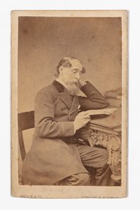 Carte-de-visite af Charles Dickens, af Mason & Co