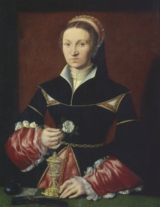 Portræt af en dame, 1536 af Master A.W.