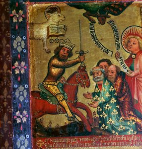 Maleri, der viser Sankt Peters og Sankt Pauls martyrdød, 1300-tallet