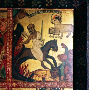 Apokalypsens fjerde rytter, romersk kejser Domitian, 14.-15. århundrede
