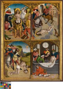 The Legend of St. George, ca. 1500-10 (olie på panel) af Master Bruges