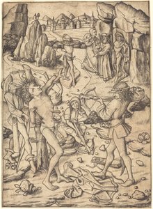Sankt Sebastians martyrium af Master E.S.