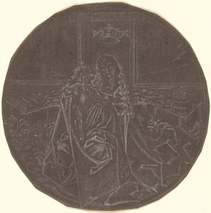 Madonnaen og barnet i en have af Master E.S. Facsimile