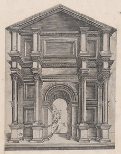 Mirror of Roman Magnificence: Arch af Master GA med Caltrop, 16. århundrede., 16. århundrede. af Master GA