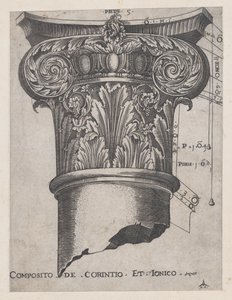 Mirror of Roman Magnificence: Sammensætning af korinthisk og ionisk, ca. 1537, ca. 1537