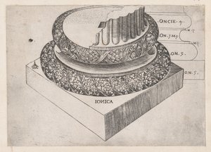 Mirror of Roman Magnificence: Ionisk base, ca. 1537., ca. 1537