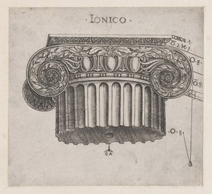 Mirror of Roman Magnificence: Ionisk hovedstad, ca. 1537., ca. 1537