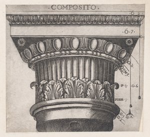 Mirror of Roman Magnificence: Ionisk hovedstad, ca. 1537, ca. 1537