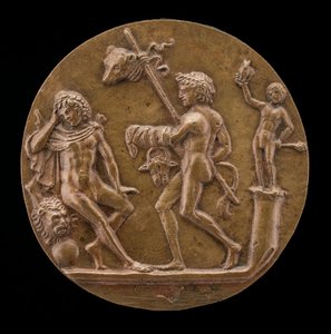 Herkules med Bacchic Figurer, anden halvdel af 1400-tallet.