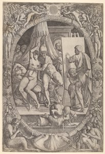 Apelles maleri Alexander og Campaspe. af Master IQV