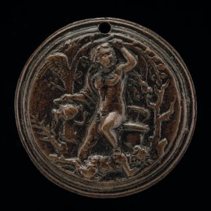 En allegorisk scene, 1500-tallet. af Master I.S.A.