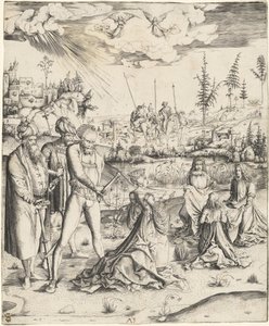 Sankt Katarinas martyrium af Master MZ